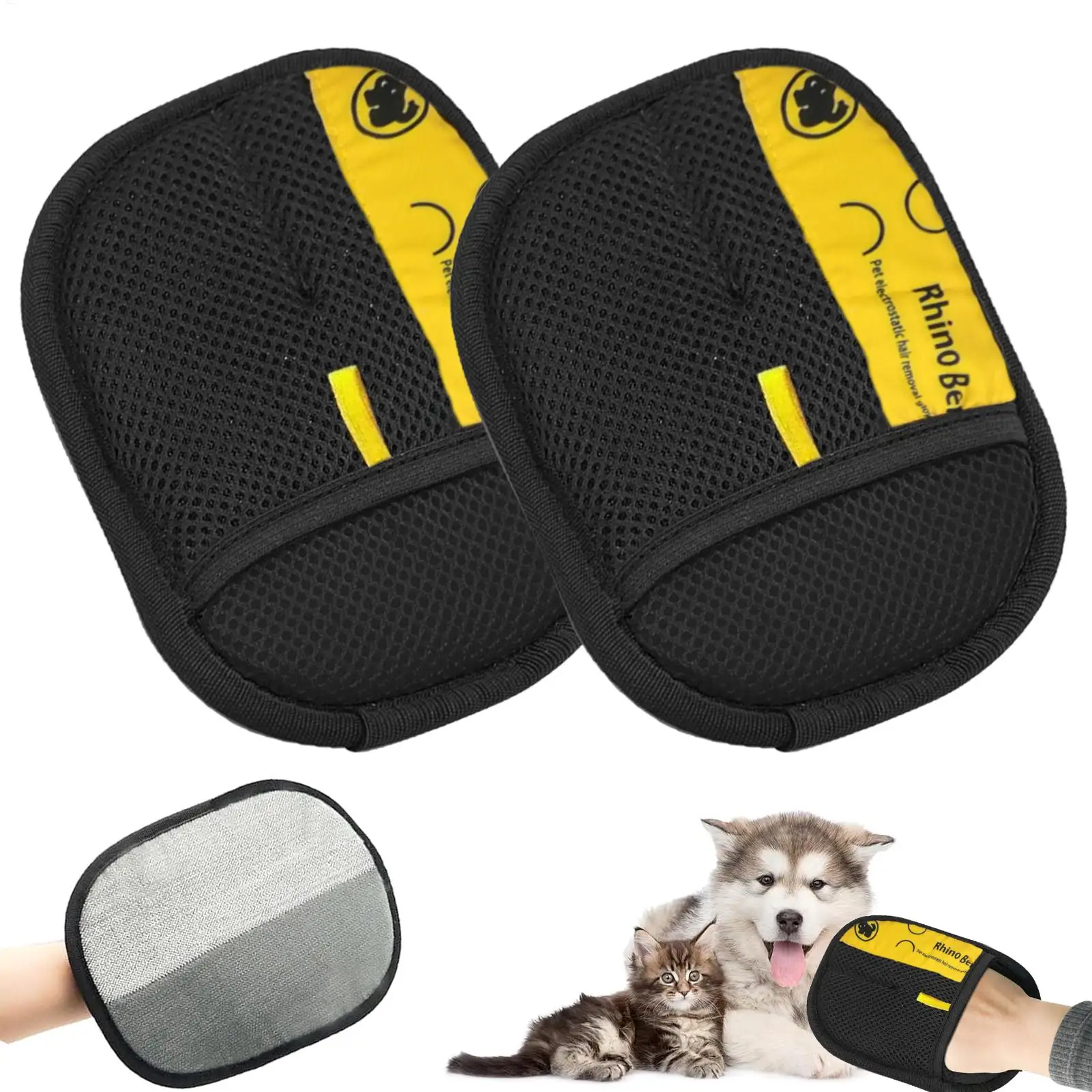 Pet Hair Remover Brush - Luvas de limpeza para gatos, 2