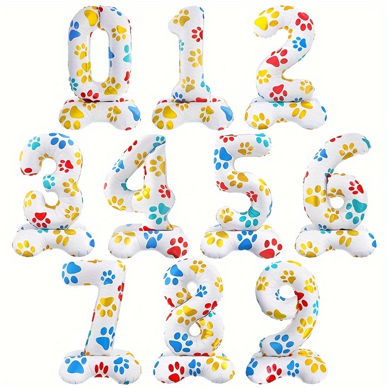 Pet Supplies Discount - 1 Unidade Balão de Número Branco
