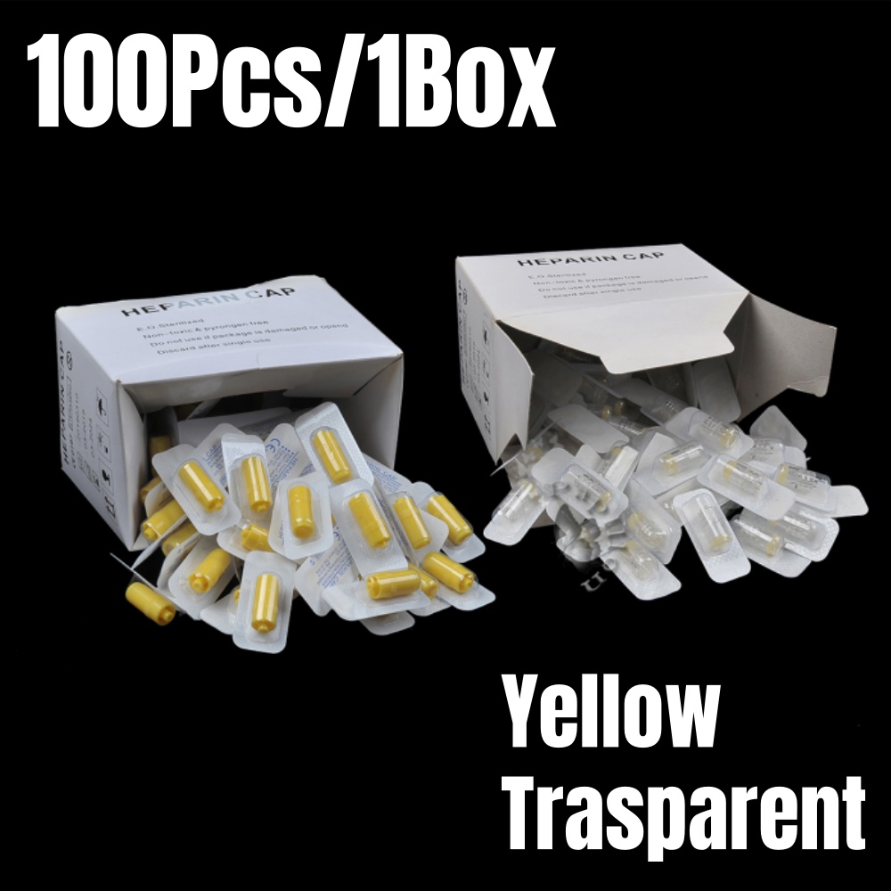 100 pçs/caixa heparin boné iv  - Pet Supplies Discount avaliação e preço