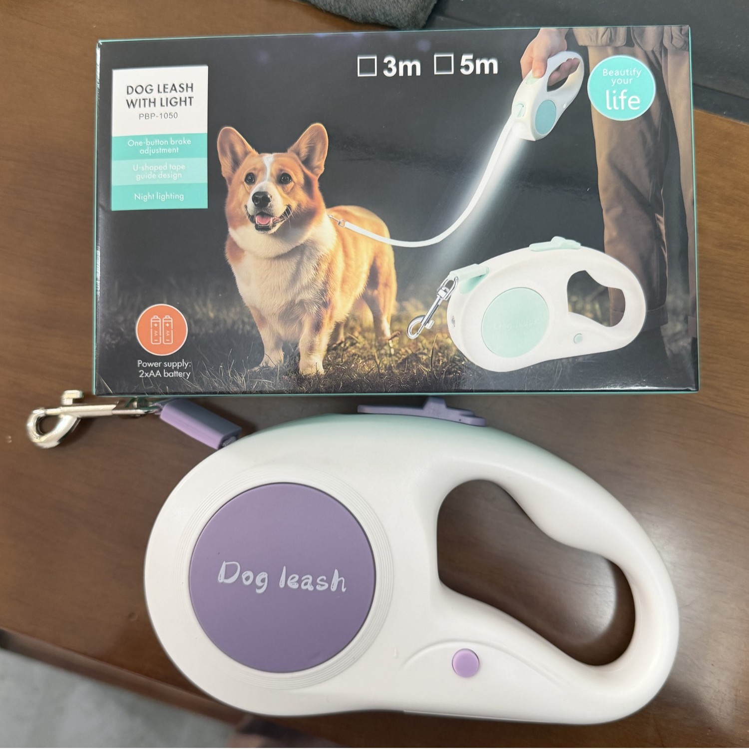 Coleira Retrátil para Cães Gra - Retractable Dog Leash avaliação e preço