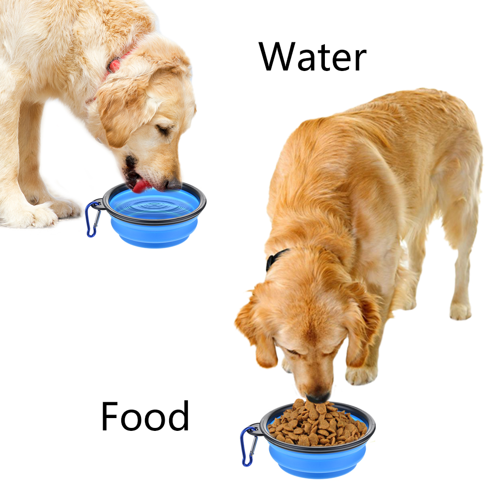 Tigela Dobrável de Silicone pa - Pet Supplies Dog Food avaliação e preço