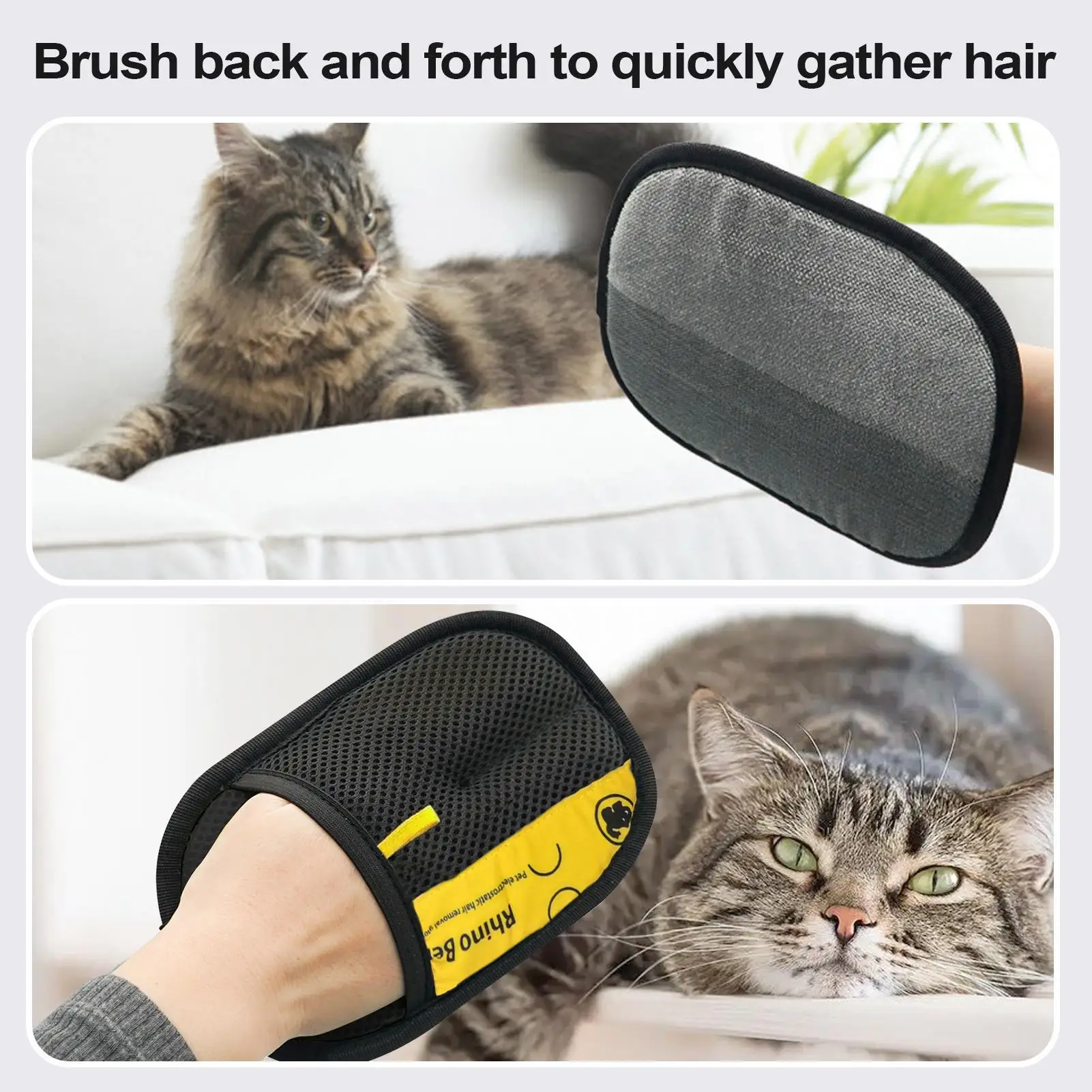 Luvas de limpeza para gatos, 2 - Pet Hair Remover Brush avaliação e preço