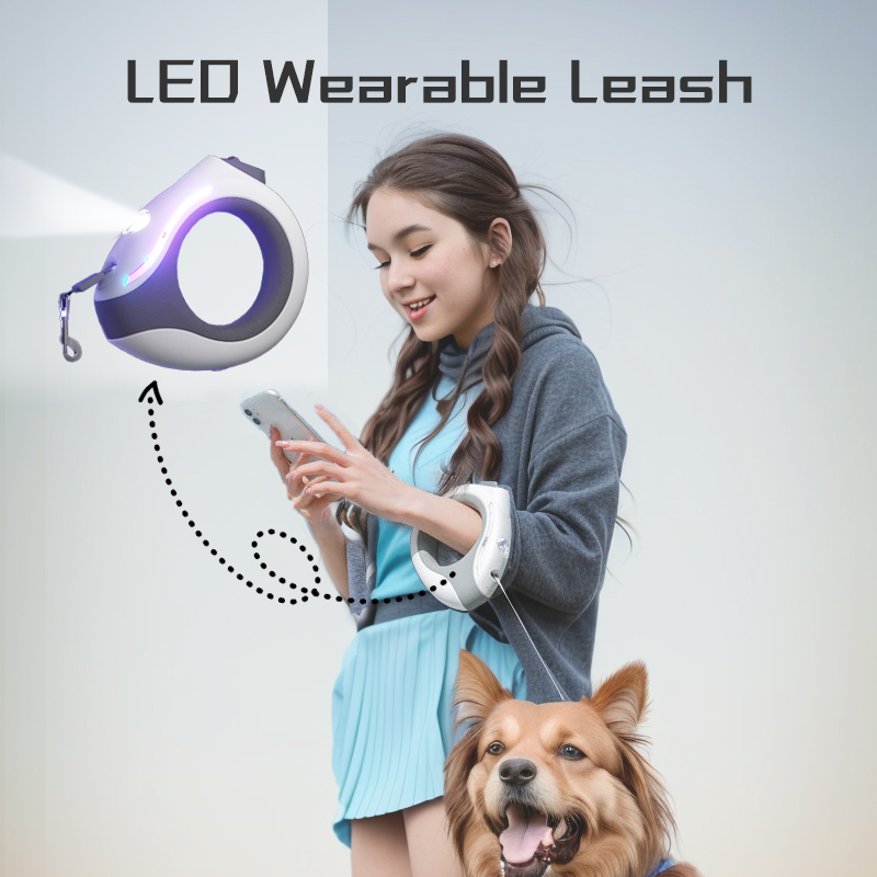 Coleira Retrátil LED para Anim - Retractable Dog Leash avaliação e preço