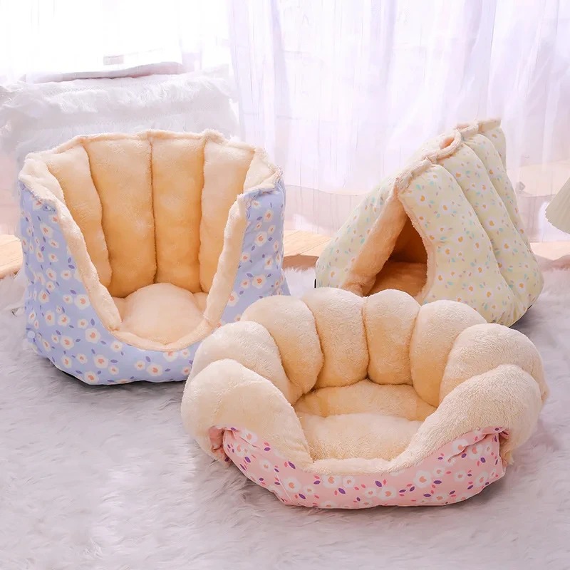 Warm Fluffy Plush Bed for Pets - Pet Supplies Nz avaliação e preço