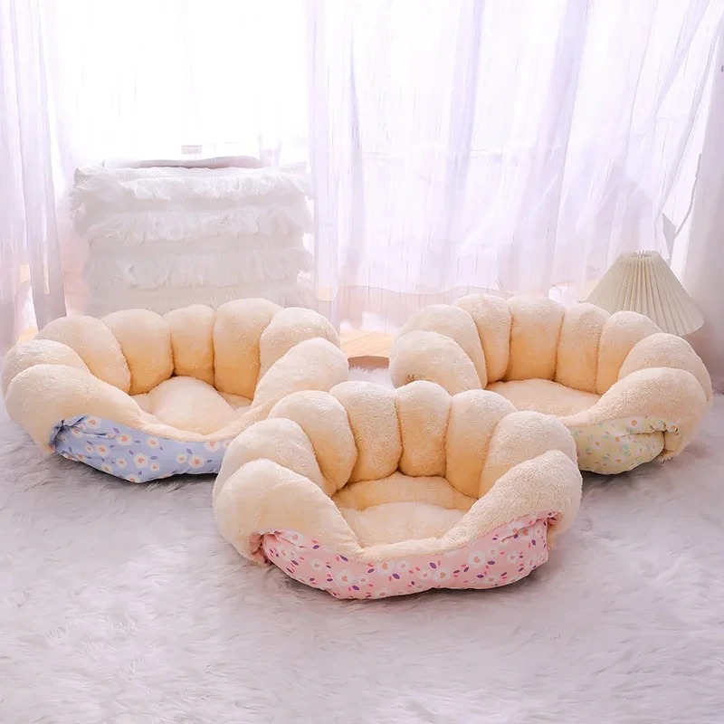 Warm Fluffy Plush Bed for Pets - Pet Supplies Nz avaliação e preço